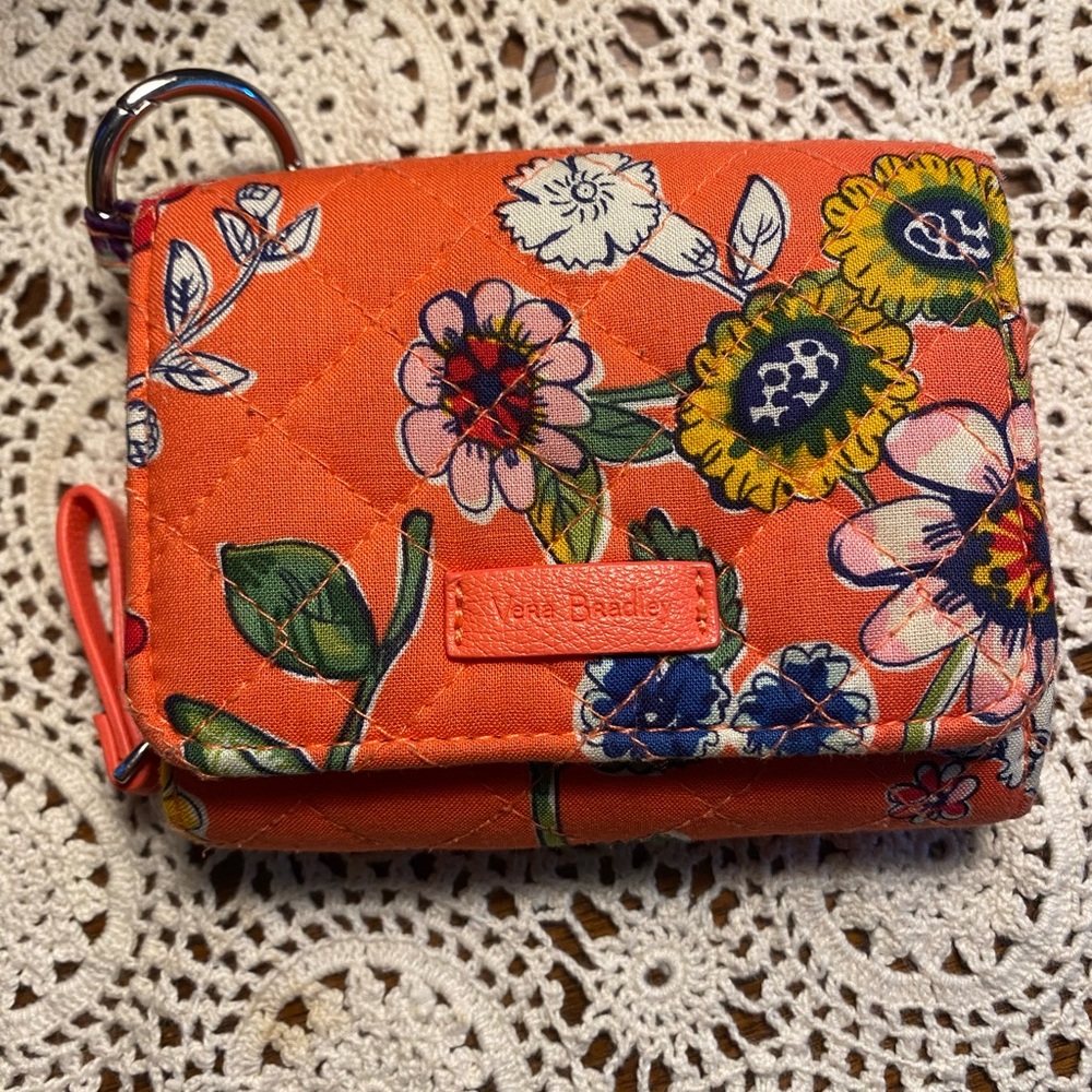 Vera Bradley Orange Floral Wallet